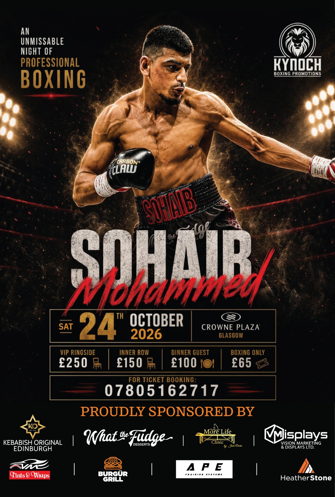 AN AMAZING NIGHT OF PROFESSIONAL BOXING official poster